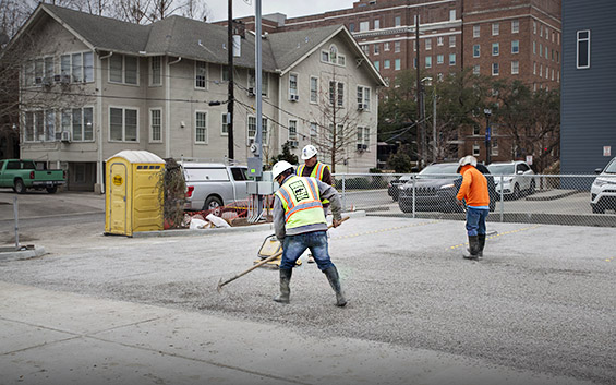 truegrid parking installed by Durr Heavy Construction, New Orleans permeable paving - QSM photo