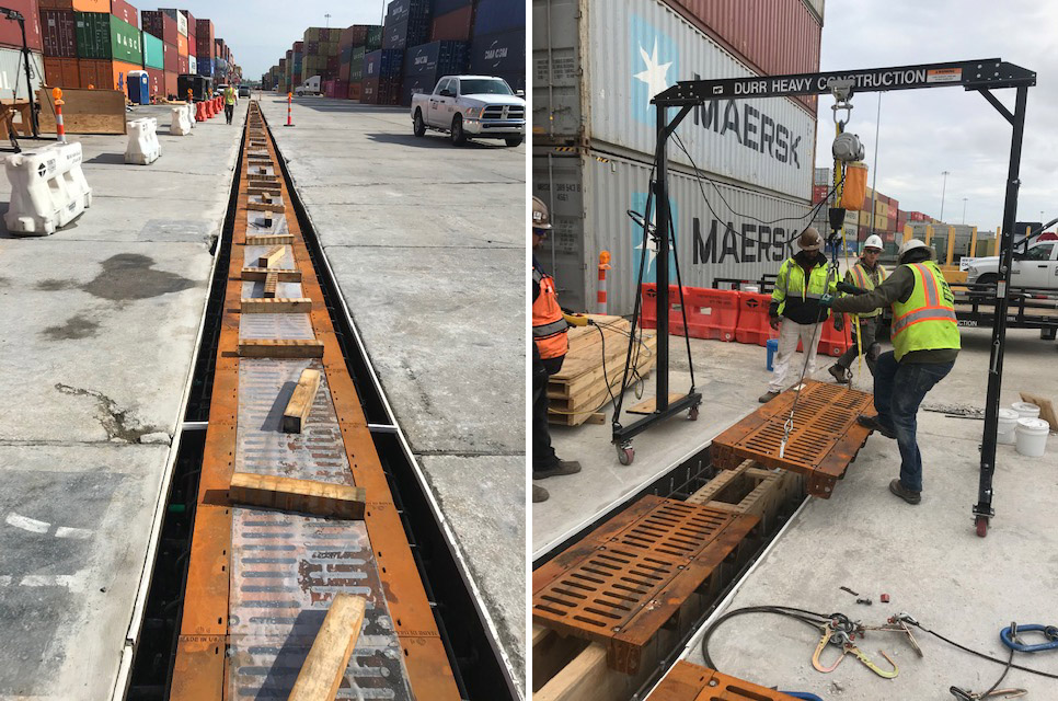 Ej trench drain systems - port of new orleans, Louisiana trench drains - qsm